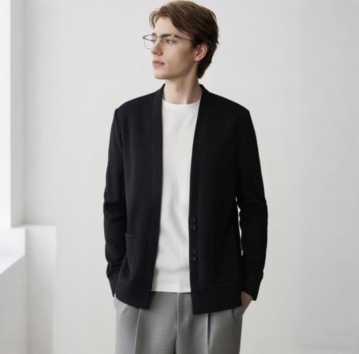 【72小时发货】Gesamy男士绵羊毛圆领卫衣/针织开衫 混纺面料柔软亲肤保暖力满分 儒雅少年感简约百搭秋冬男士必备 商品图10