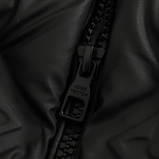 D111936压花老花皮质拼接立领羽绒服夹克外套 商品图7