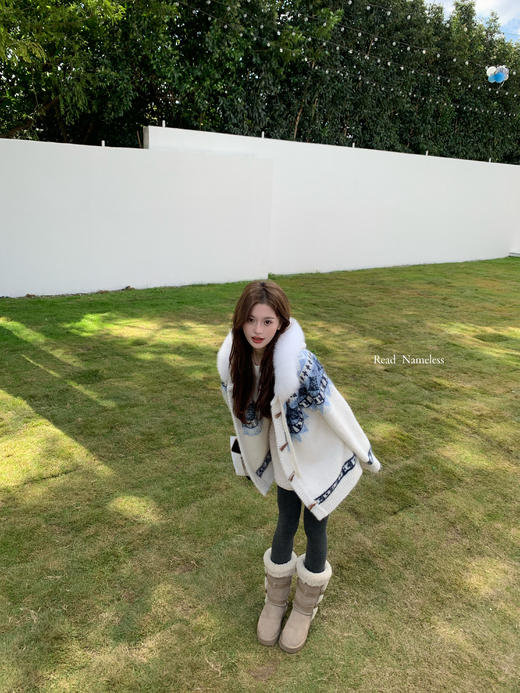 Read Nameless /费尔岛蓝色毛领毛衣外套 2025/11/20 商品图5