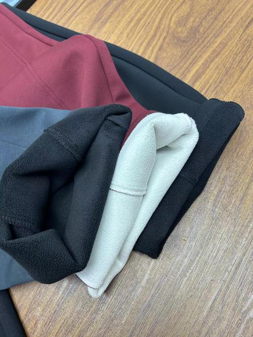 D111939冬季情侣款内里全包边阔腿羊羔绒休闲卫裤 商品图13