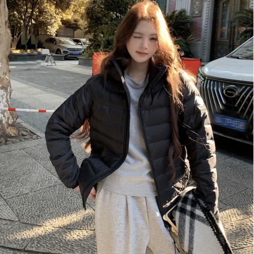 寒潮来袭【AUChris韩版休闲秋冬季连帽短款轻薄排骨棉服】新型泡芙棉填充   轻软暖三合一   五色可选   显瘦不臃肿 商品图4