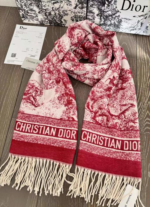 D111909动物园满印提花羊绒流苏围巾披肩围巾两用款 商品图0