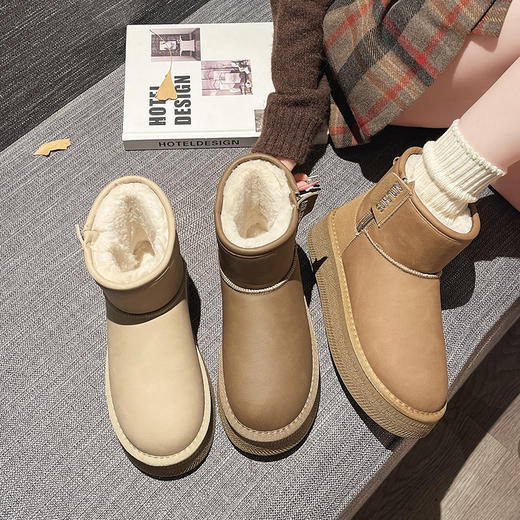 Andrew Kangaroo品牌直发 🎆安德鲁袋鼠毛毛厚底雪地靴6077 商品图0