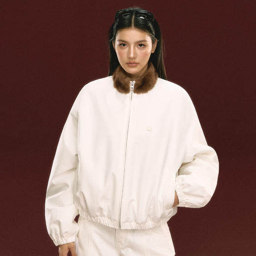 Ariseism 美式复古加厚外套女秋冬新款宽松保暖上衣 商品图2