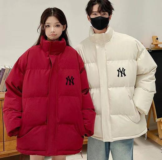 D111926冬季新款纯色印花保暖男女款羽绒棉服 商品图0