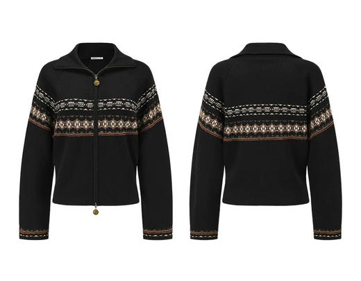 纯原 deepmos*s费尔岛提花羊毛针织开衫111909 商品图7