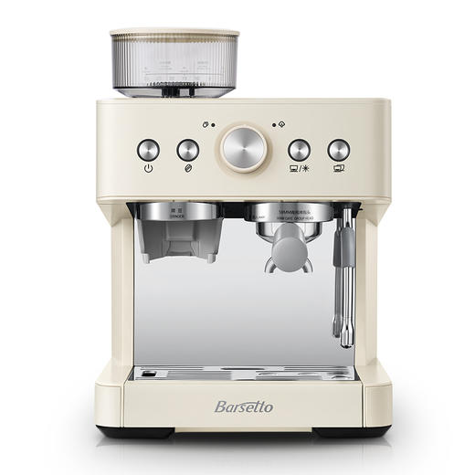 Barsetto/百胜图01C冷热双萃咖啡机家用小型意式全半自动研磨豆一体奶泡机 商品图0