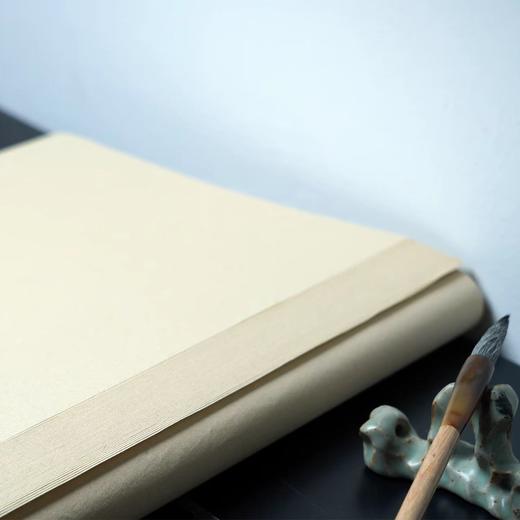 半夏  越竹斋新品 5分熟本色厚实手工纸书画皆宜 商品图2