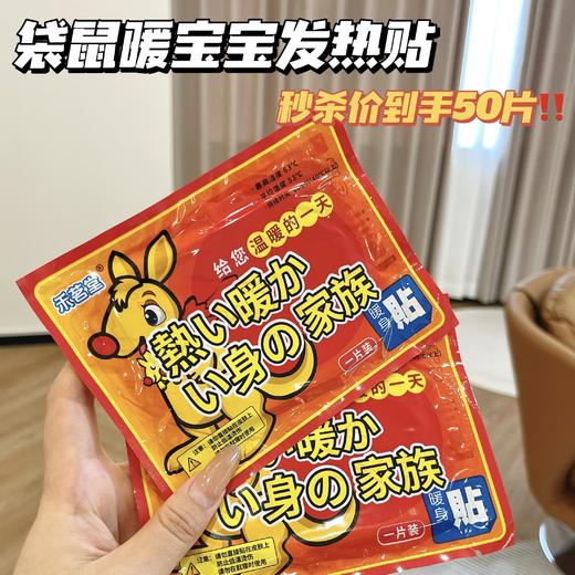 热卖活动【23.9到手50袋！禾茗堂暖宝宝发热贴】53度均衡发热 驱寒保暖 商品图0