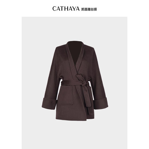 凯喜雅中长款大衣 商品图8