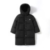 【保暖服饰丨吾家儿童长款字母保暖棉服 】130-170码可选，防风帽设计，轻松包裹整个脸部，抵御寒风，双向拉链出行方便自由，口袋宽敞收纳方便，版型宽松，可包容多种身材 商品缩略图0