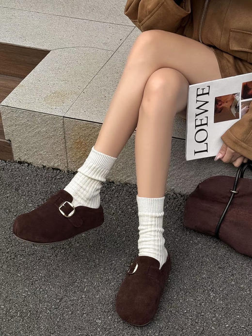 加绒勃肯系列❗️全包/半拖可选❗️穿不腻的神鞋【sandy.lady 天鹅绒+羊羔绒高品版勃肯鞋】超全款式，杜绝垃圾货❗️5cm隐形增高~   ☁️顺间拔高拉长腿部比例 ☁️ 商品图3