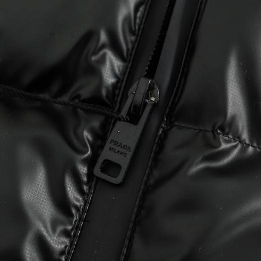 D111934胸前拉链设计25年秋冬黑杏拼色白鸭绒羽绒服 商品图10