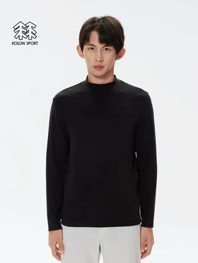 可隆户外新款男款弹力运动户外休闲中厚半高领打底衫长袖