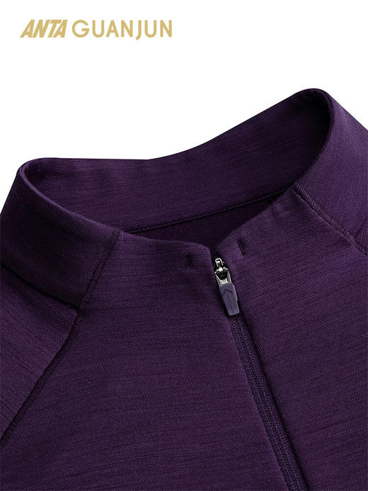 安踏（ANTA）冠军徒步系列 户外通勤保暖亲肤贴身羊毛长袖针织衫女162540406 商品图2