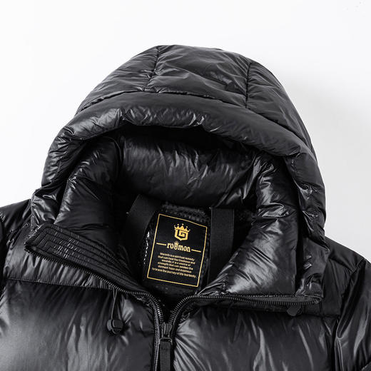 心选丨罗蒙2025冬季新款男女同款黑金羽绒服 商品图4