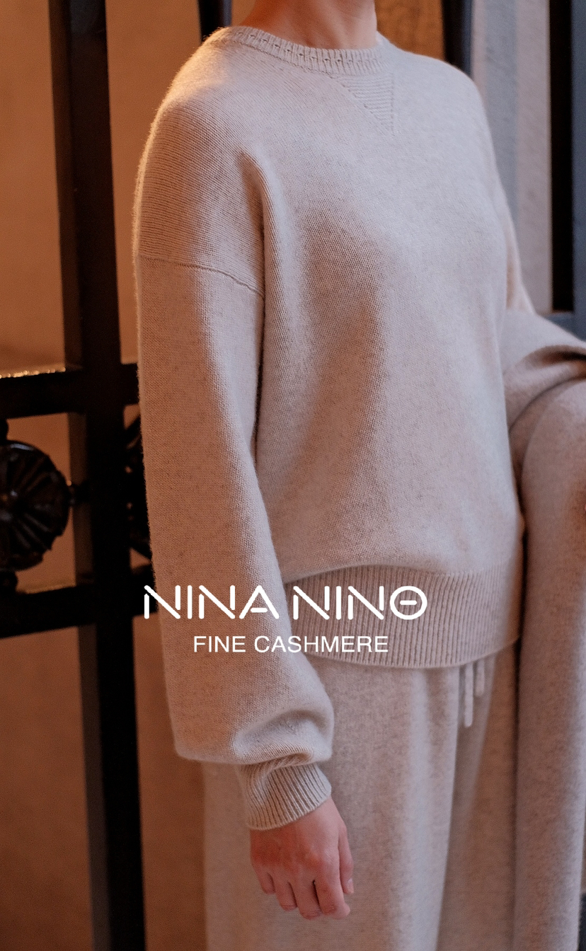 泡泡袖圆领衫 羊绒套衫