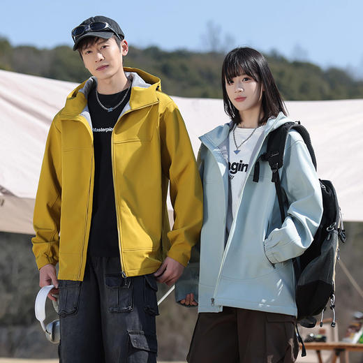 【专属】鸟家同款面料【诗班雅 软壳机能冲锋夹克】防风、抗寒保暖、防刮轻便、不挑年龄、不挑场合、男女同款、单穿/内搭都可！ 商品图5