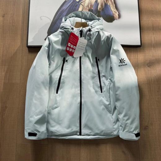 D111914胸前口袋+内里定格锁温男女同款保暖防寒棉服 商品图3