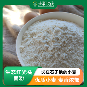 生态砂地红光头面粉（高筋、全麦）| 公平贸易 * Honguangtou High Gluten Bread Flour | Fair Trade