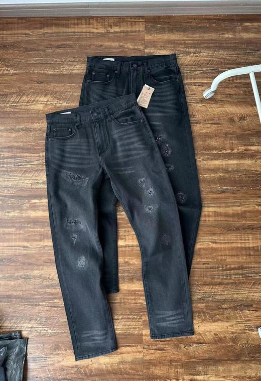 D111937高克重水洗全棉百搭休闲男士502牛仔裤 商品图0