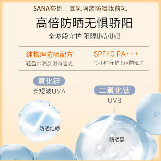 SANA莎娜护肤防晒隔离霜SPF45 PA+++ 50g【BS】 商品图2