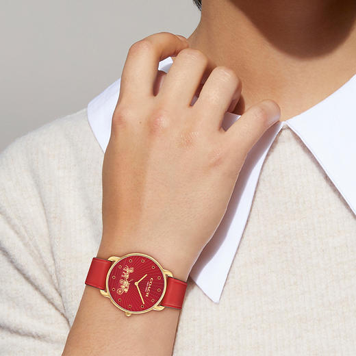 优选丨【双十二超值到手价】【全球购】「部分规格赠送马上有钱手链+马上有钱项链+礼盒」蔻驰ELLIOT系列马年限定生肖腕表+礼盒_bba 商品图5