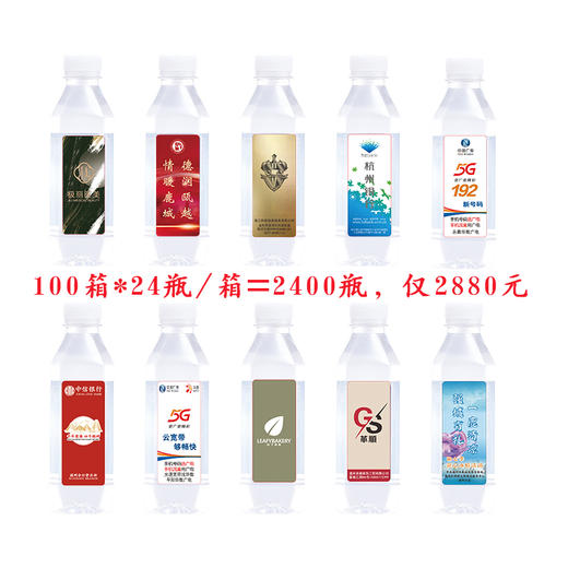 品牌定制水（24瓶*50箱）提供专属瓶身广告适用于会议商务接待D 商品图2