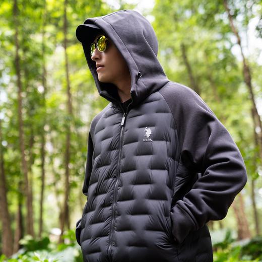 U.S.POLO ASSN都市格纹90白鸭绒轻羽绒 | 轻薄保暖又利落有型，穿上痞帅有格调，男女同款 商品图5