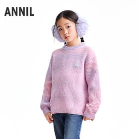 【实体店同款】女童圆领针织衫冬季新款安奈儿童装AG544033