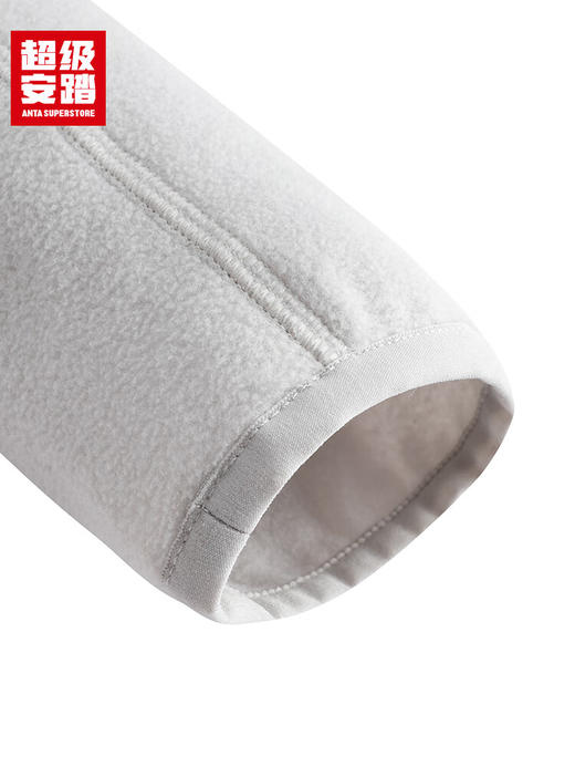 超级安踏焱壳丨抓绒运动外套女士户外POLARTEC保暖立领针织开衫162546710U 商品图5