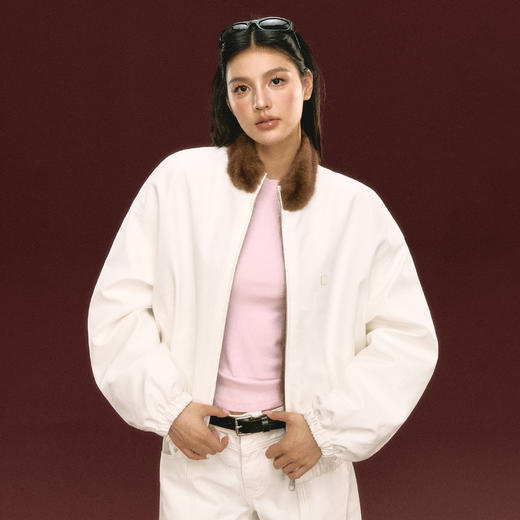Ariseism 美式复古加厚外套女秋冬新款宽松保暖上衣 商品图1