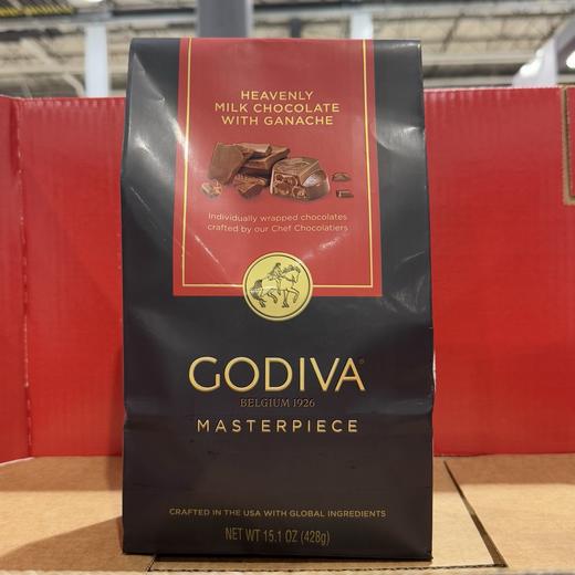 到手价158元/袋，2袋起148元 牛奶巧克力丝滑浓郁GODIVA Masterpiece 牛奶巧克力甘纳许 美国代购，无中文标签，介意慎拍 商品图0