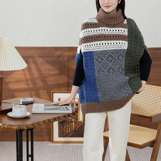 苏苏姐家易一斗篷手工diy钩针自制粗羊毛线上衣编织毛线团材料包 商品图1