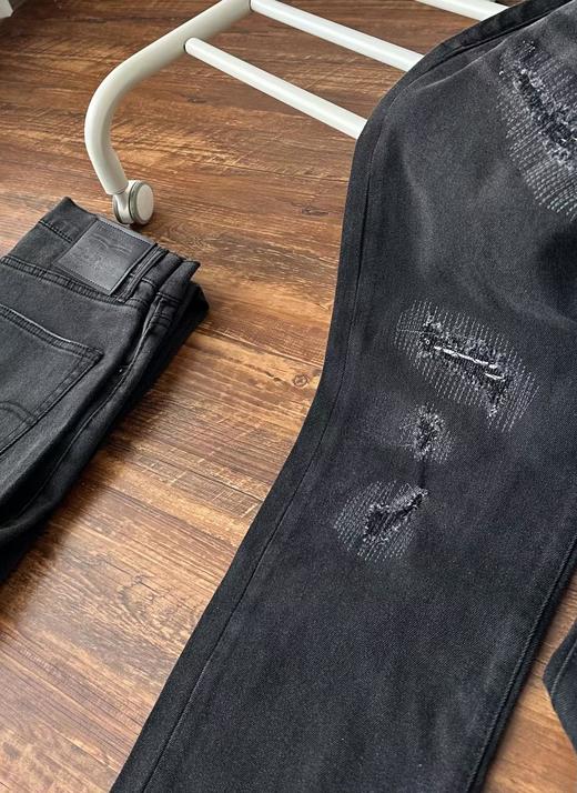 D111937高克重水洗全棉百搭休闲男士502牛仔裤 商品图6