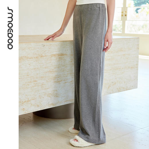 SMOEDOD/水沐伊朵遮胯秋冬休闲裤子女宽松托腹裤羊绒感运动裤6633 商品图4