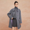 QH922斯尔丽2025新款含山羊绒双面双色韩版简洁大方OL通勤羊毛大衣 商品缩略图4