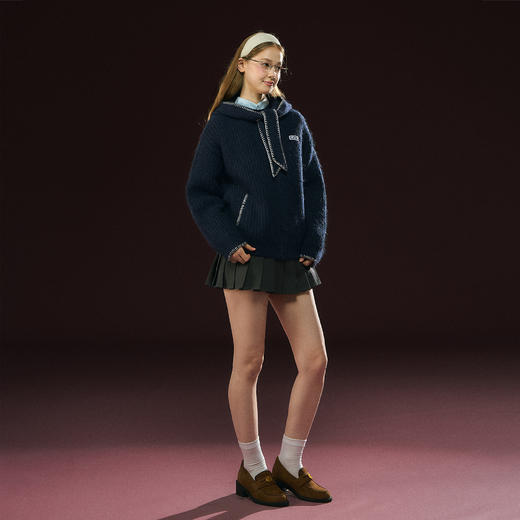 Ariseism 美式复古设计感针织开衫毛衣女秋冬新款上衣 商品图3