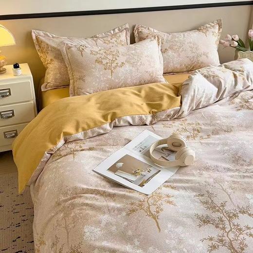 D111964秋冬暖意舒适新疆长绒棉花全棉生态磨毛四件套 商品图10