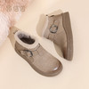 信诺真皮妈妈鞋子厚底舒适雪地靴女加绒保暖短靴棉鞋2025冬季新款5M312-1H 商品缩略图1