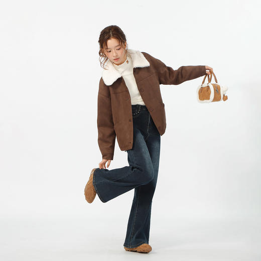 基本款口袋铆钉微喇牛仔裤-纪念日百货门店同款167546638 商品图3