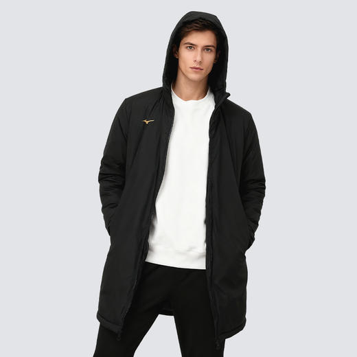 小李子正品Mizuno美津浓足球运动训练中长款棉服成人男P2CE23Z709 商品图2