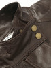 秋冬新款复古深棕色立领皮夹克 宽松工装风大口袋短款外套 帅气机车风仿皮衣上衣 商品缩略图2