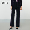 EITIE爱特爱秋季新款高腰复古通勤百搭气质显瘦丝绒休闲裤7905613 商品缩略图0