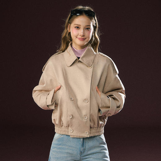 Ariseism 美式复古高级感风衣外套女秋季新款上衣 商品图2