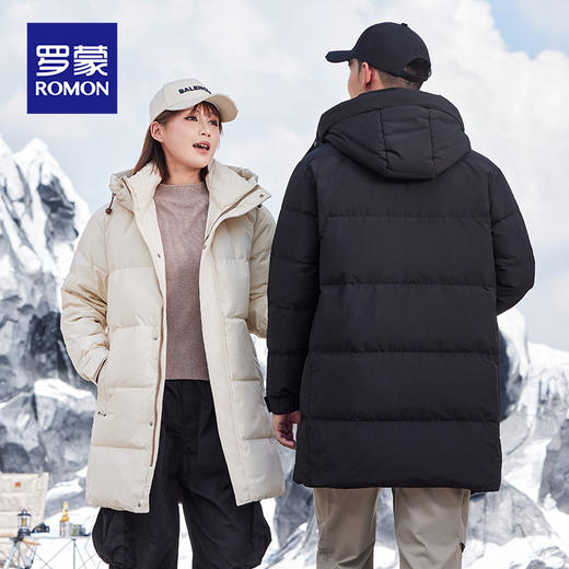 心选丨罗蒙男女同款中长款羽绒服 商品图1