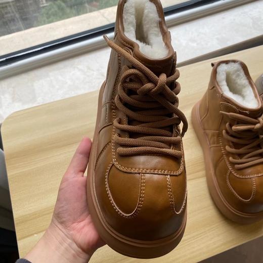 D111903卡皮巴拉丑萌款皮毛一体雪地靴加厚防水轻便保暖厚底休闲鞋 商品图5