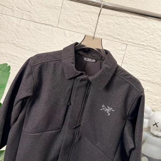 D111966男女款羊毛外套羊绒翻领商务夹克加厚保暖立领户外冲锋衣 商品图9