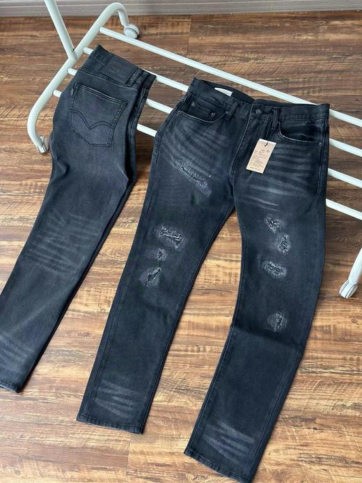 D111937高克重水洗全棉百搭休闲男士502牛仔裤 商品图2