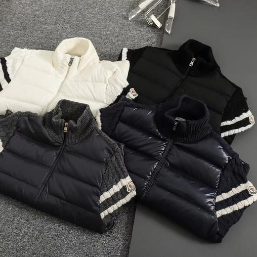 D111935男士拼接针织绗缝羽绒立领夹克外套羽绒服 商品图2